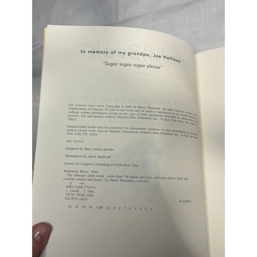 The Ultimate Candy‎ Book by Bruce Weinstein (2000, 1st Ed.)
